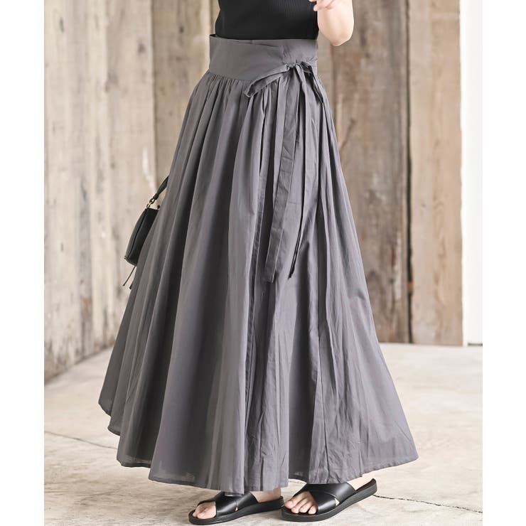 CHACグレー | ボリュームロング巻きスカート | rps