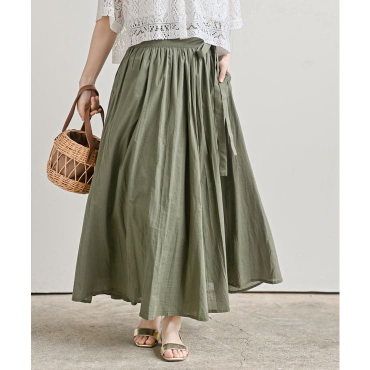 ボリュームロング巻きスカート[品番：RPSW0001580]｜rps（アール