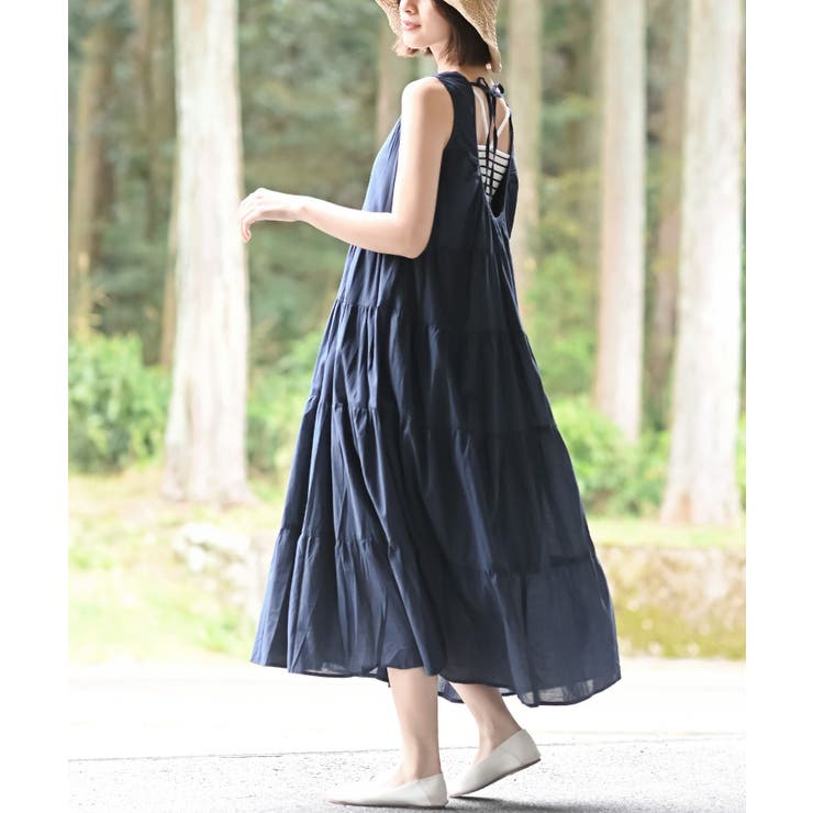 ティアードノースリーブワンピース[品番：RPSW0003732]｜rps（アール