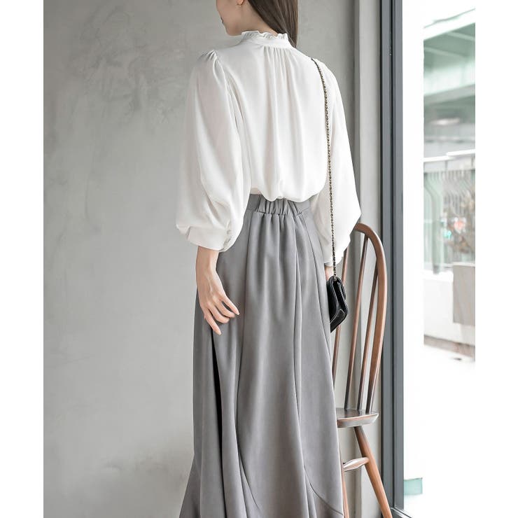 ボリューム袖フリルネックブラウス | rps | 詳細画像12 