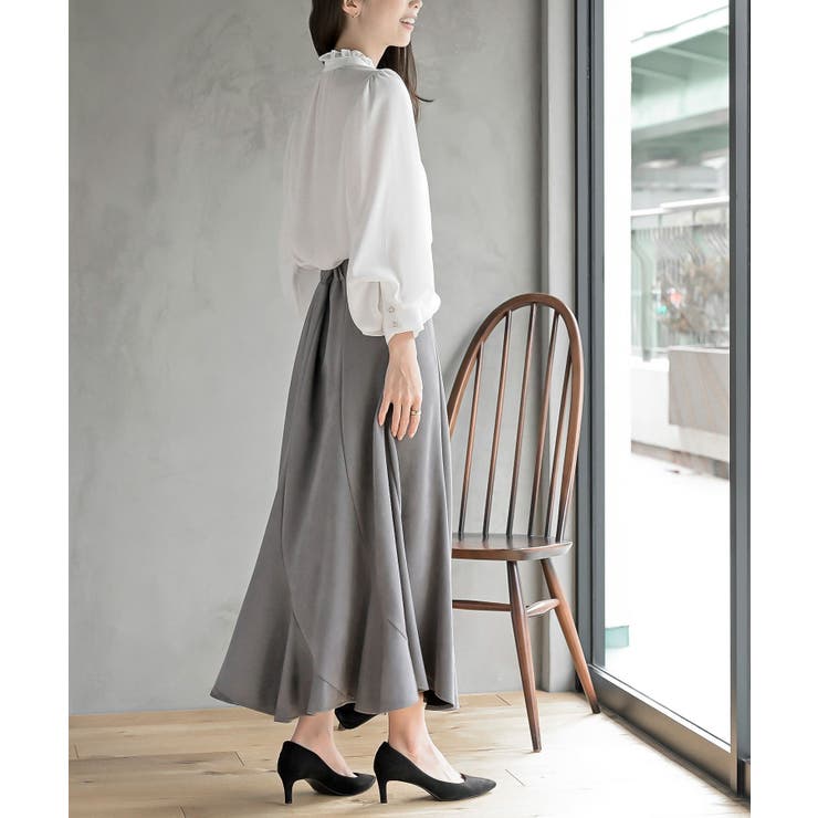 ボリューム袖フリルネックブラウス | rps | 詳細画像13 