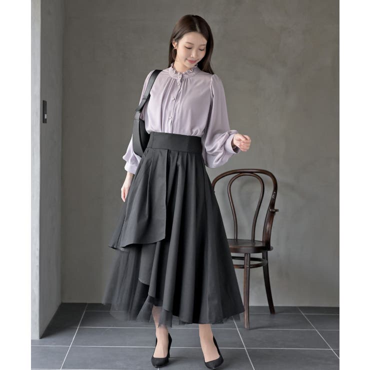 ボリューム袖フリルネックブラウス | rps | 詳細画像20 