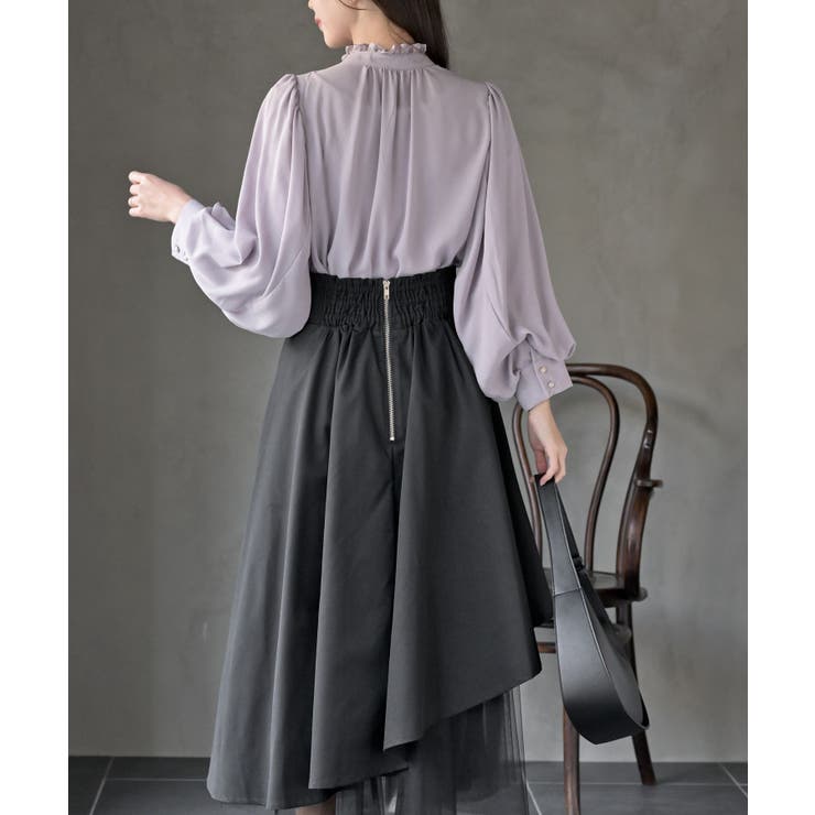 ボリューム袖フリルネックブラウス | rps | 詳細画像22 