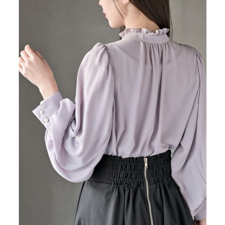 ボリューム袖フリルネックブラウス | rps | 詳細画像26 