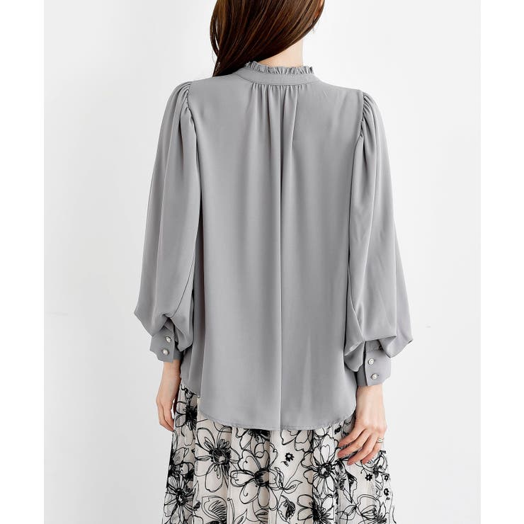 ボリューム袖フリルネックブラウス | rps | 詳細画像30 