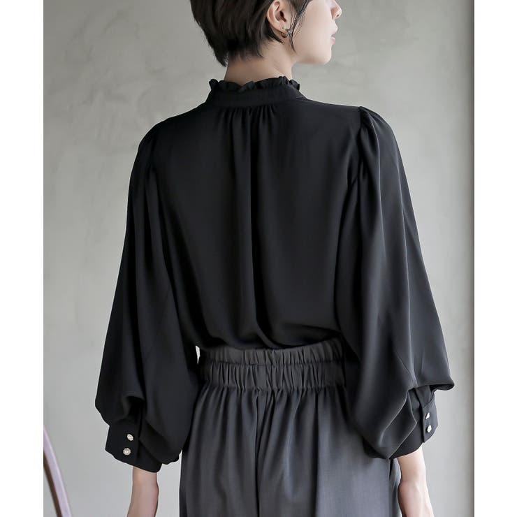 ボリューム袖フリルネックブラウス | rps | 詳細画像36 