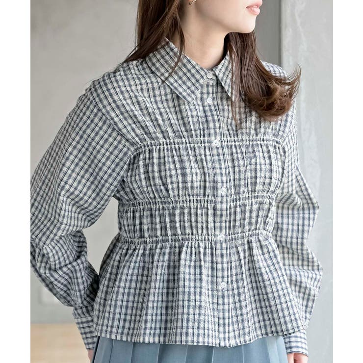 ワッフルシャーリングブラウス | rps | 詳細画像1 