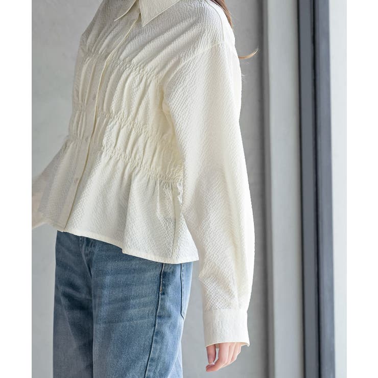 ワッフルシャーリングブラウス | rps | 詳細画像14 