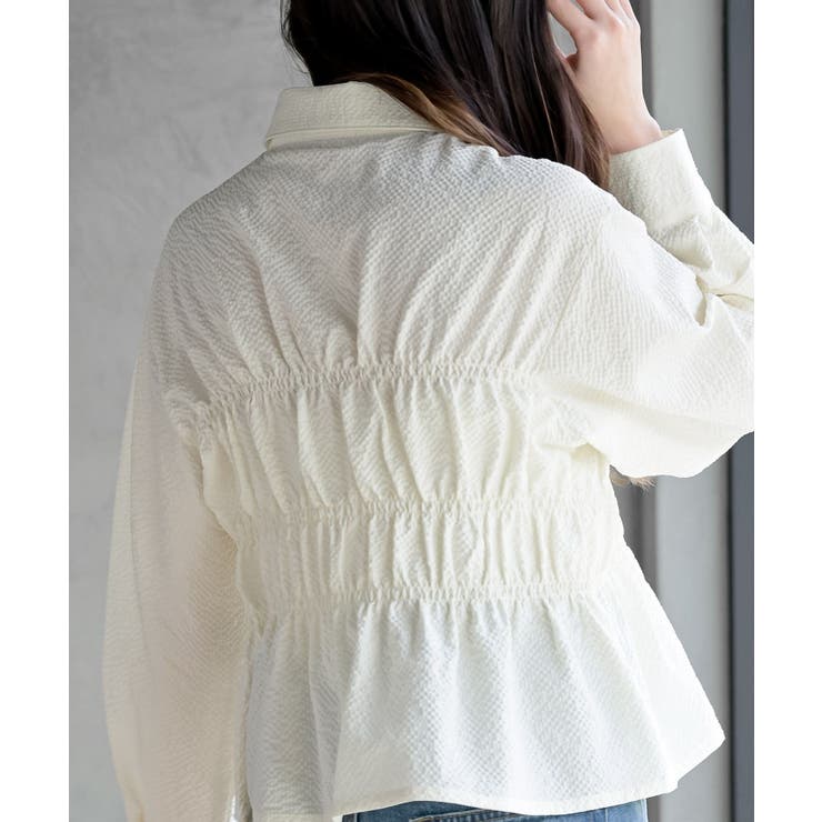 ワッフルシャーリングブラウス | rps | 詳細画像15 