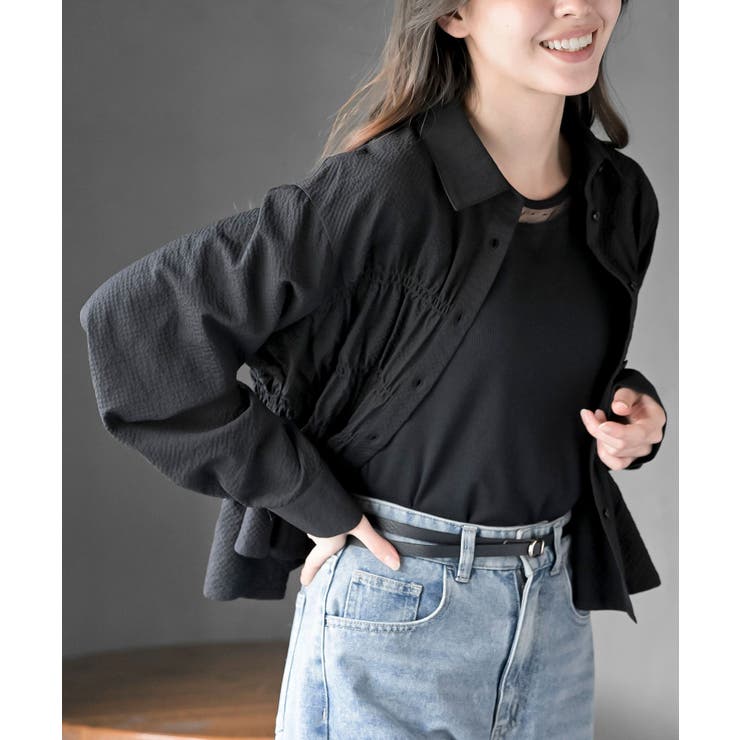 ワッフルシャーリングブラウス | rps | 詳細画像30 