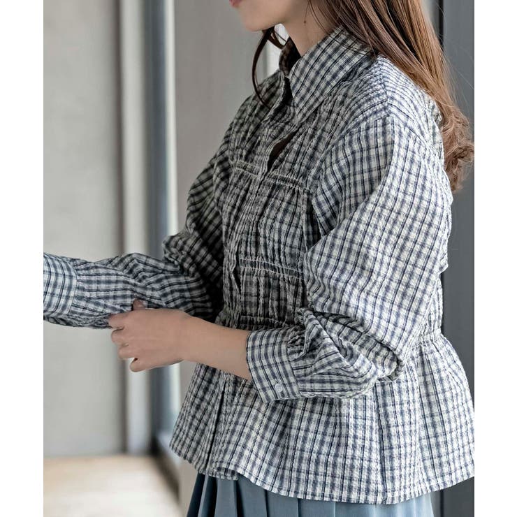 ワッフルシャーリングブラウス | rps | 詳細画像8 