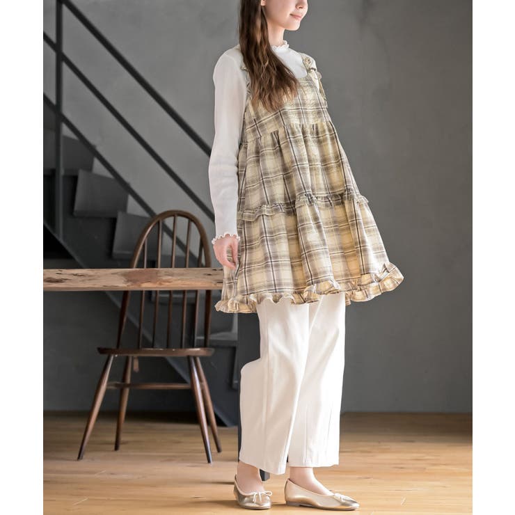 ワッフルチェックリボンキャミチュニック | rps | 詳細画像21 