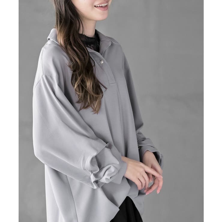 変形袖タックスキッパーブラウス | rps | 詳細画像15 