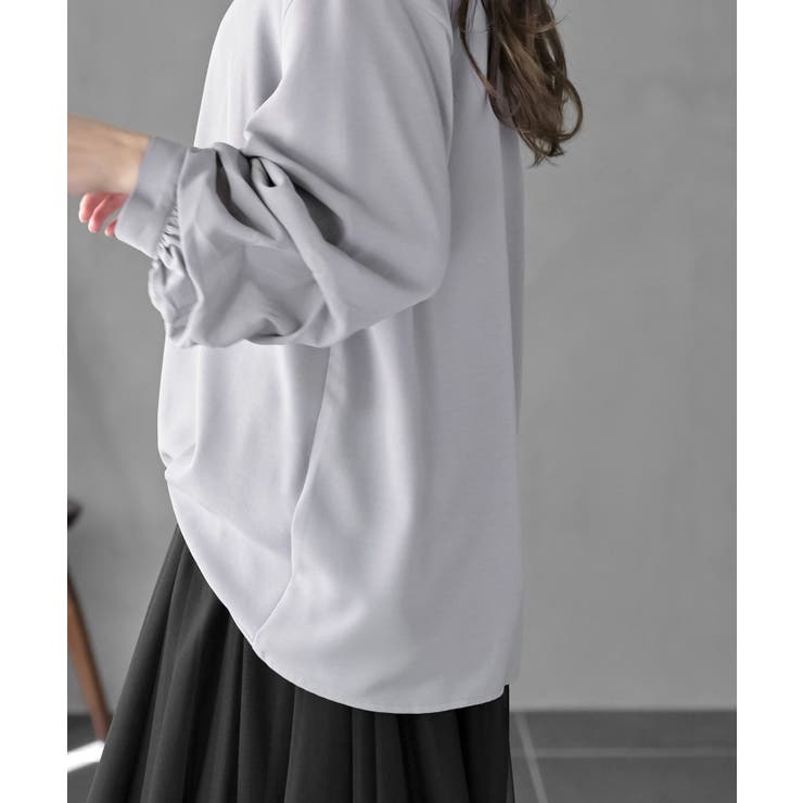 変形袖タックスキッパーブラウス | rps | 詳細画像17 