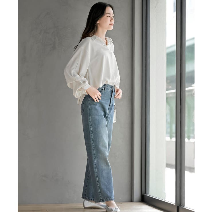 変形袖タックスキッパーブラウス | rps | 詳細画像2 