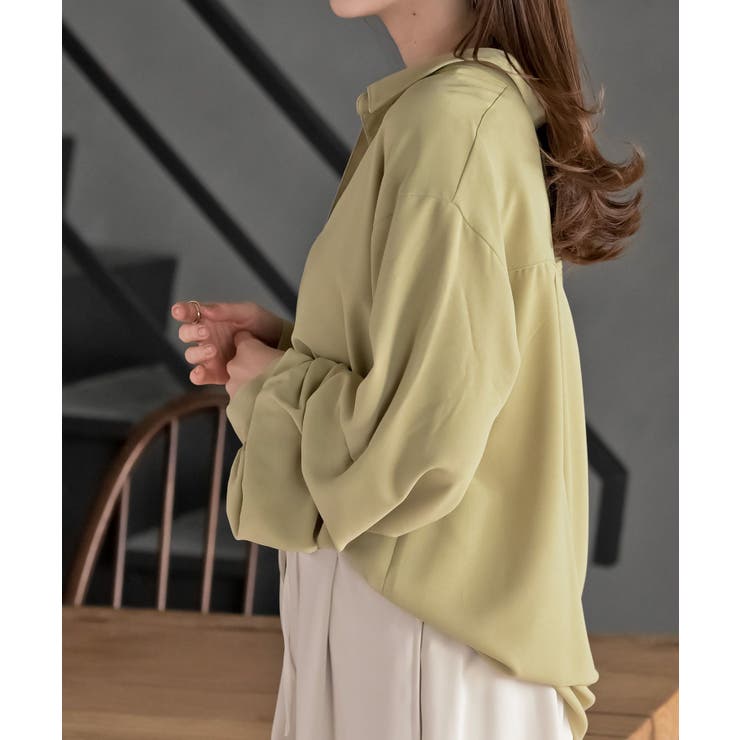 変形袖タックスキッパーブラウス | rps | 詳細画像25 