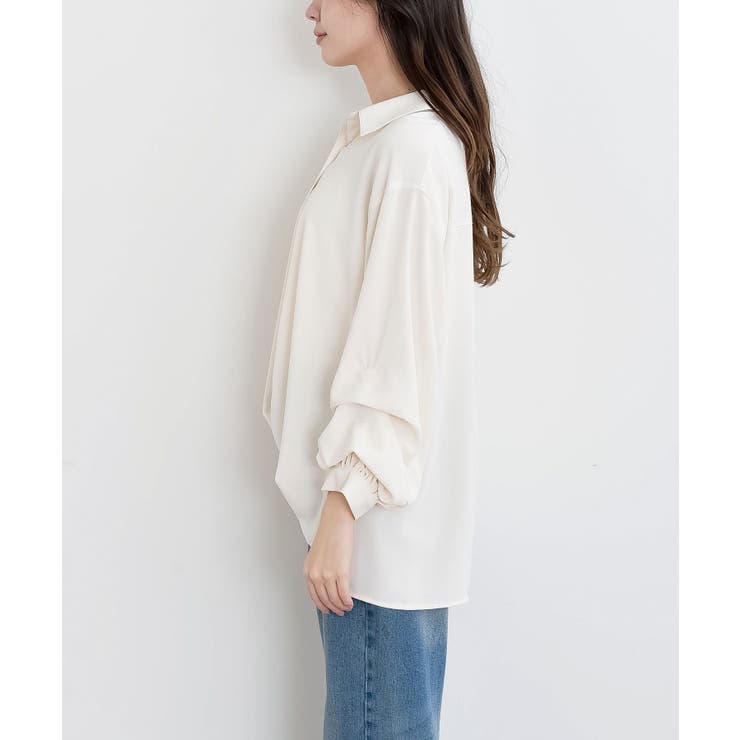 変形袖タックスキッパーブラウス | rps | 詳細画像26 