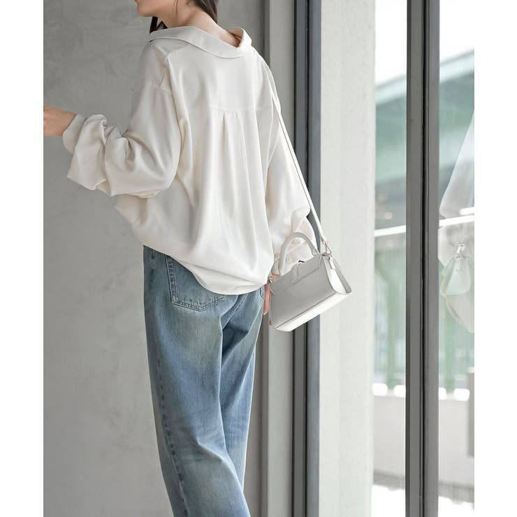 変形袖タックスキッパーブラウス | rps | 詳細画像4 