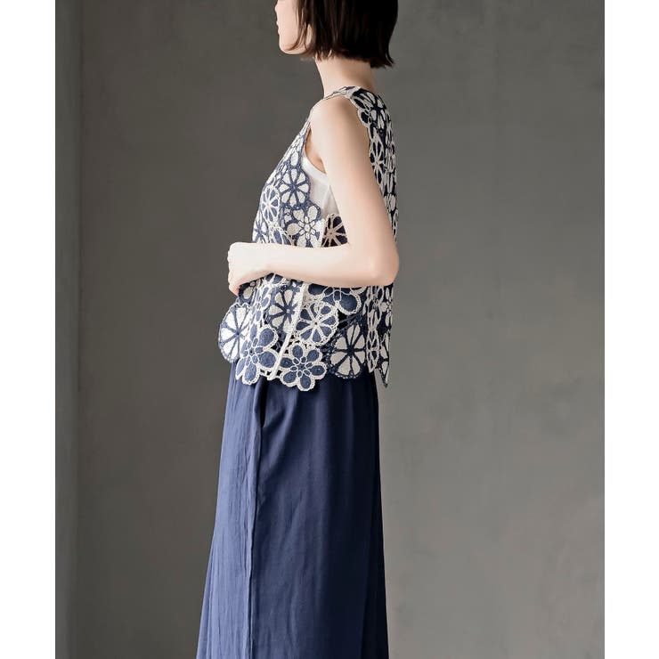 配色レースベスト | rps | 詳細画像12 