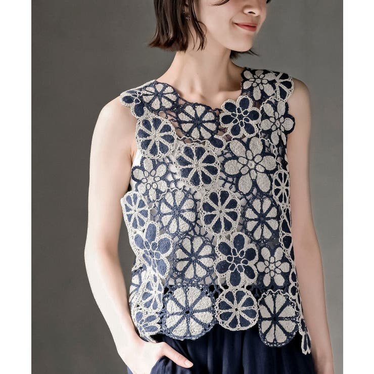 配色レースベスト | rps | 詳細画像15 