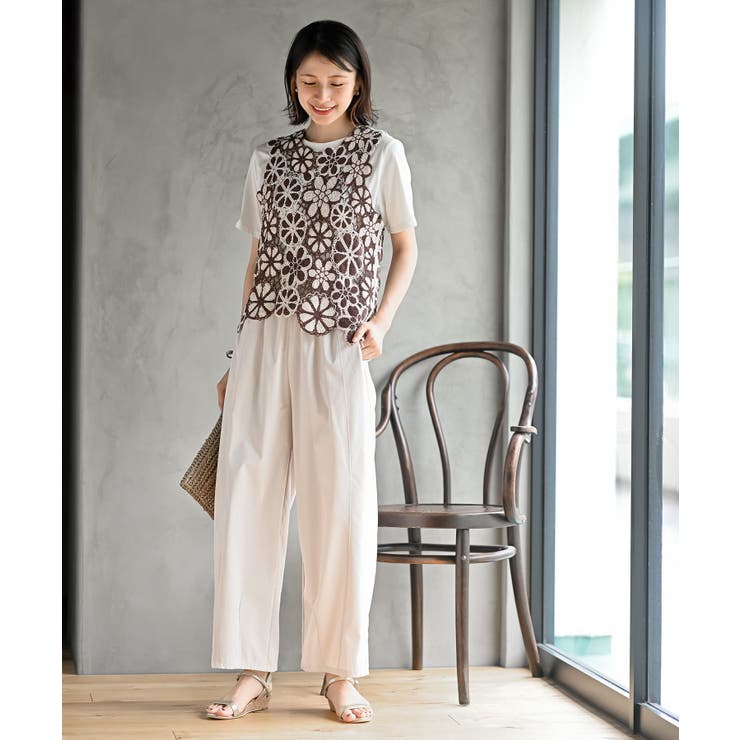 配色レースベスト | rps | 詳細画像2 