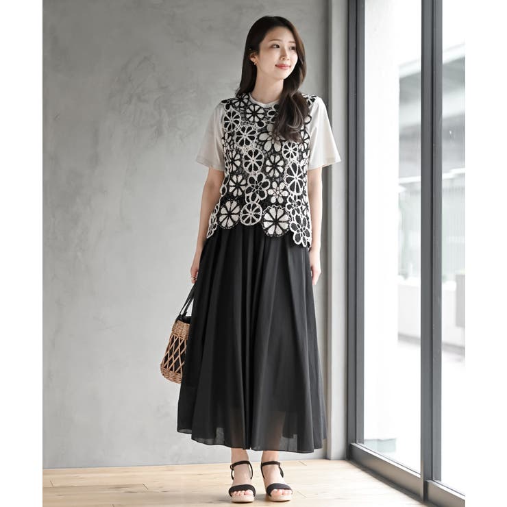 配色レースベスト | rps | 詳細画像20 