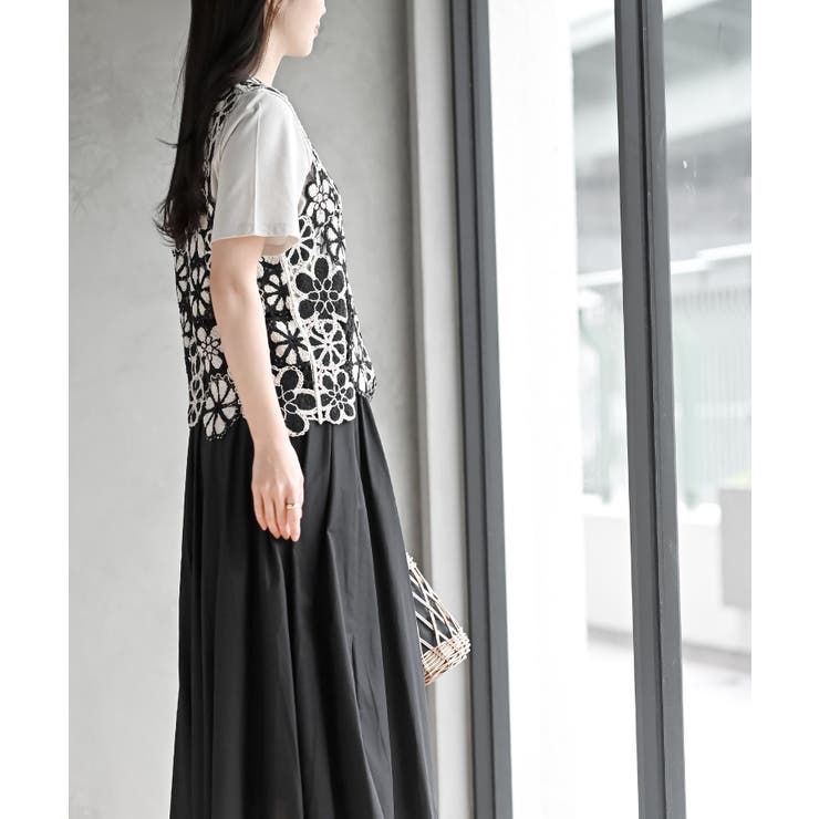 配色レースベスト | rps | 詳細画像21 