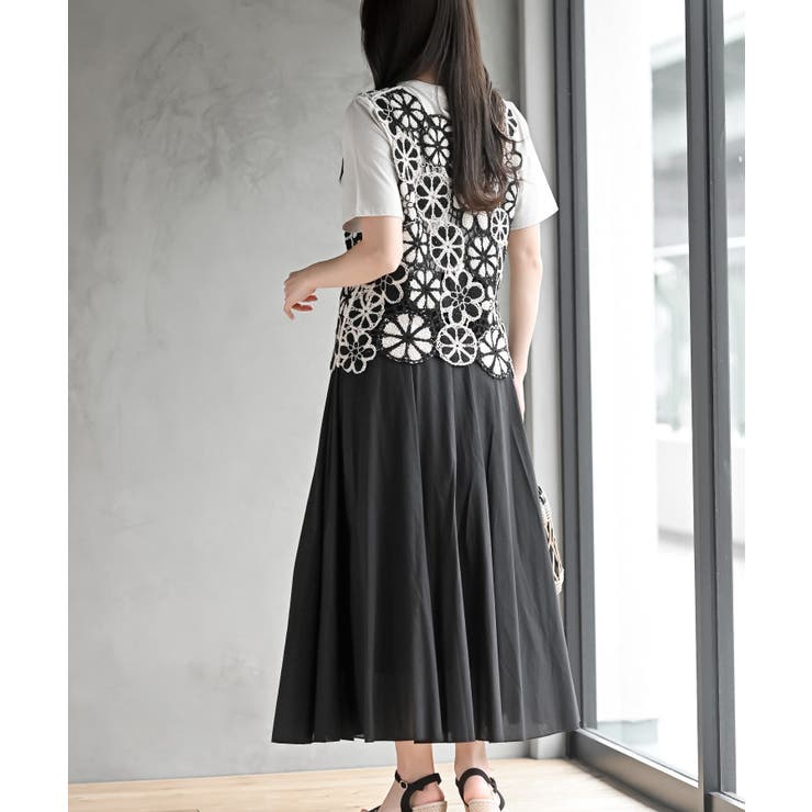 配色レースベスト | rps | 詳細画像22 