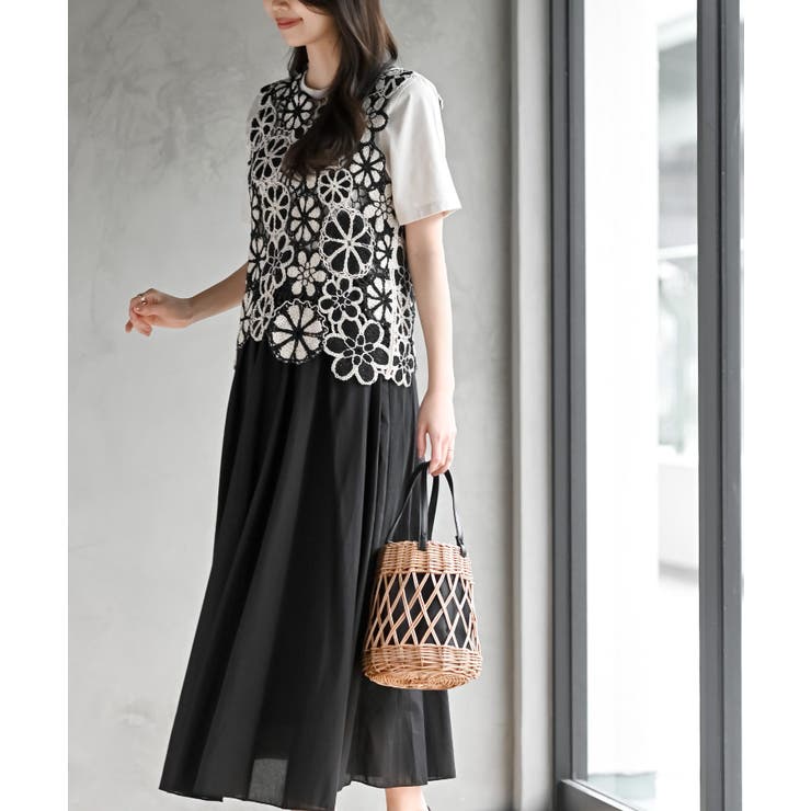 配色レースベスト | rps | 詳細画像23 