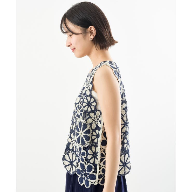 配色レースベスト | rps | 詳細画像28 