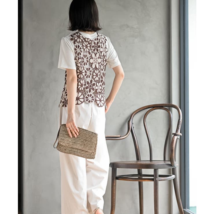 配色レースベスト | rps | 詳細画像4 