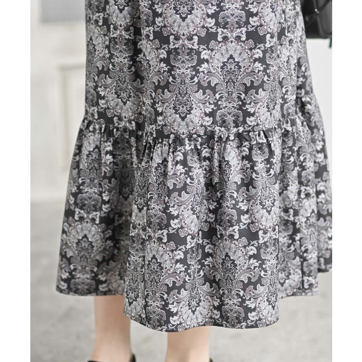 肩リボンシャーリングワンピース | rps | 詳細画像10 