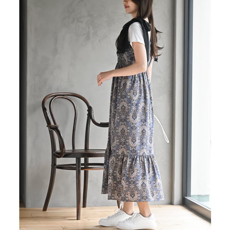 肩リボンシャーリングワンピース | rps | 詳細画像27 