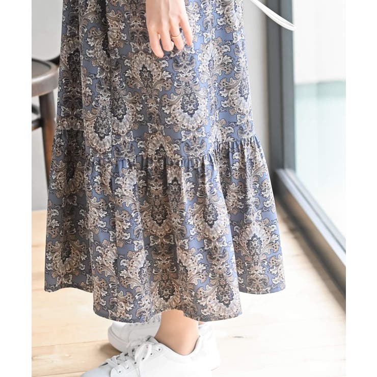 肩リボンシャーリングワンピース | rps | 詳細画像32 