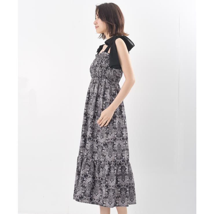 肩リボンシャーリングワンピース | rps | 詳細画像34 