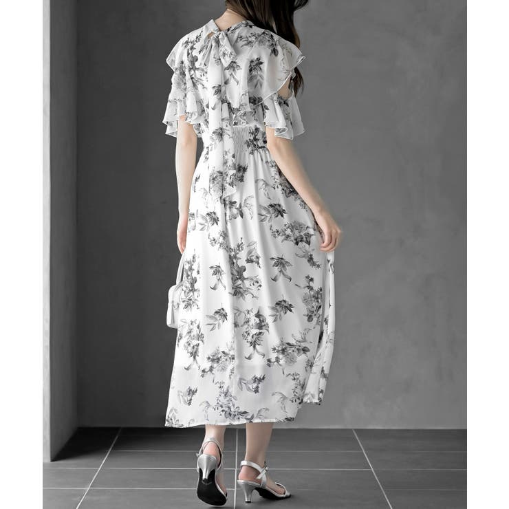 ラッフルスリーブ花柄ワンピース | rps | 詳細画像13 