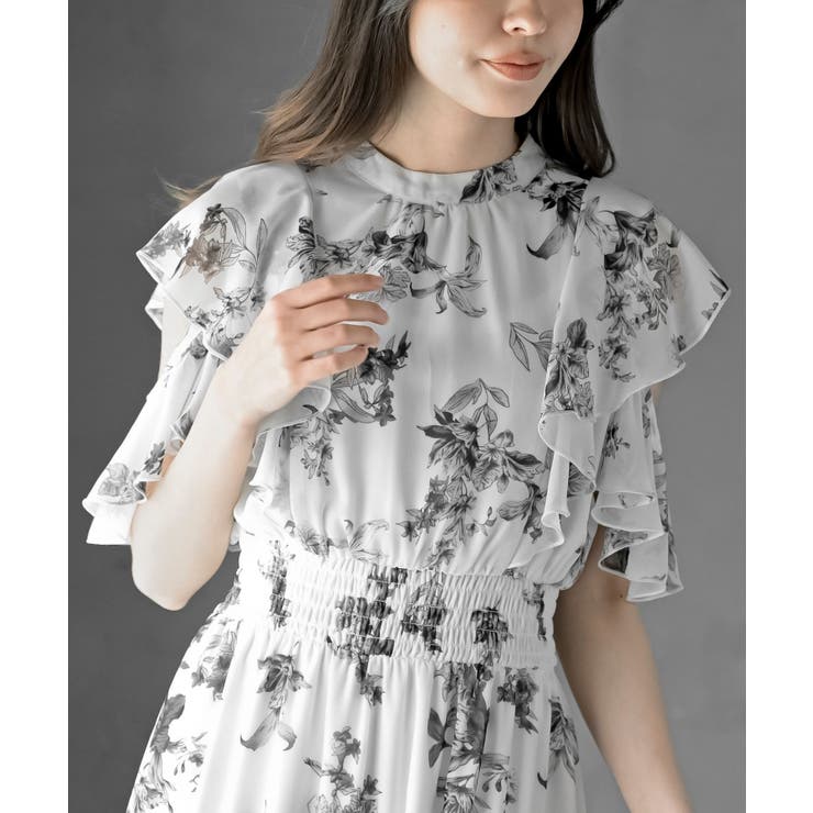 ラッフルスリーブ花柄ワンピース | rps | 詳細画像15 