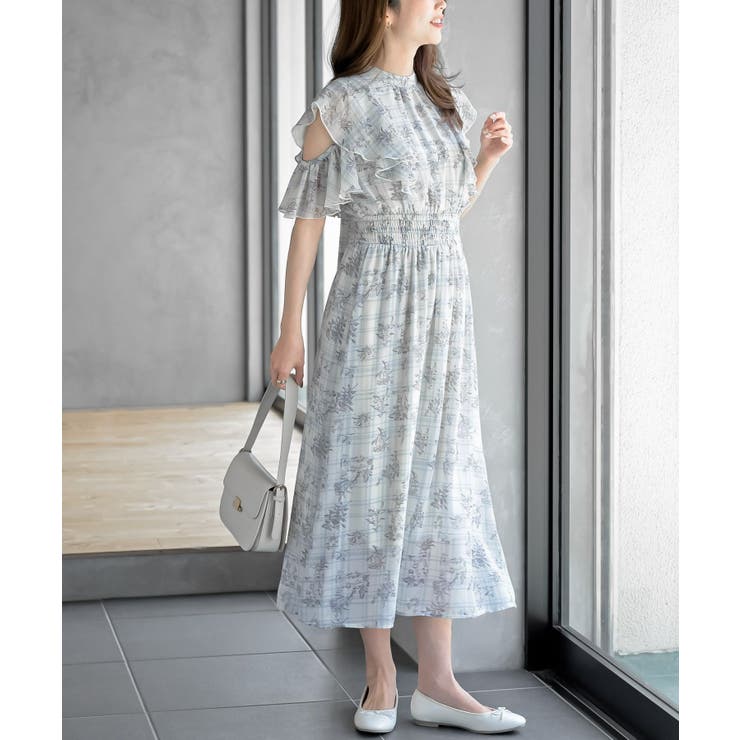 ラッフルスリーブ花柄ワンピース | rps | 詳細画像23 