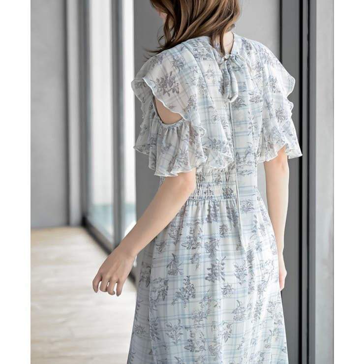 ラッフルスリーブ花柄ワンピース | rps | 詳細画像26 