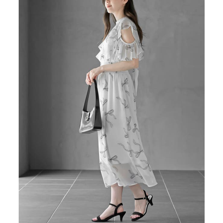 ラッフルスリーブ花柄ワンピース | rps | 詳細画像3 