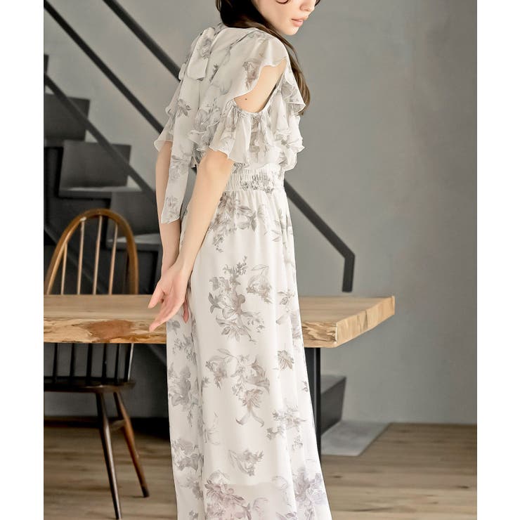 ラッフルスリーブ花柄ワンピース | rps | 詳細画像31 