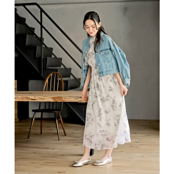 ラッフルスリーブ花柄ワンピース | rps | 詳細画像37 