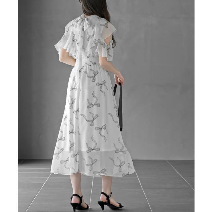 ラッフルスリーブ花柄ワンピース | rps | 詳細画像4 