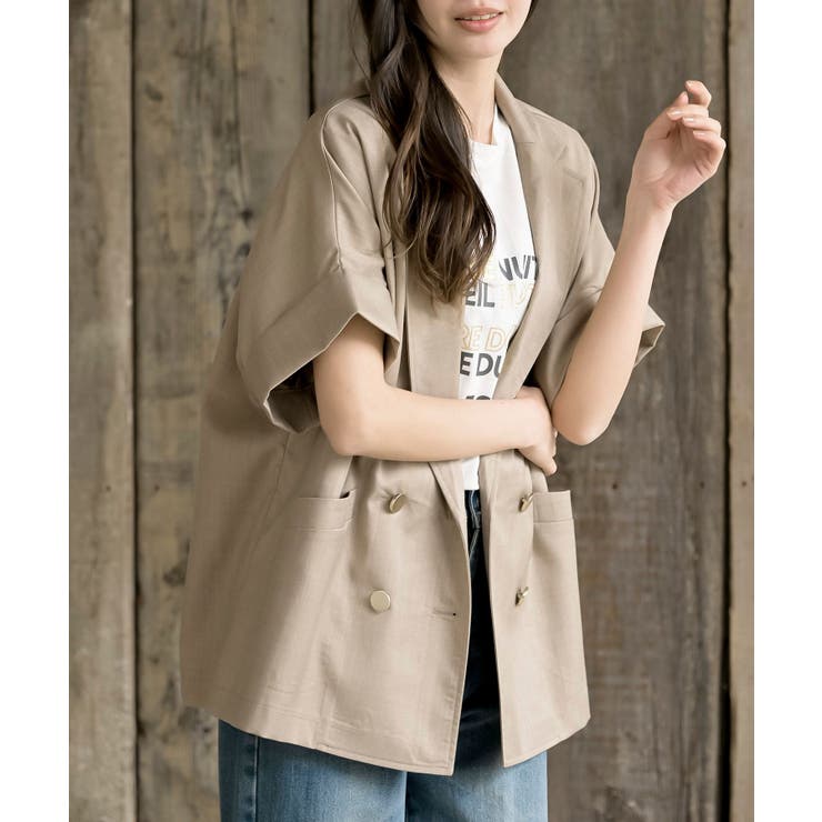 ハーフスリーブテーラードジャケット | rps | 詳細画像14 