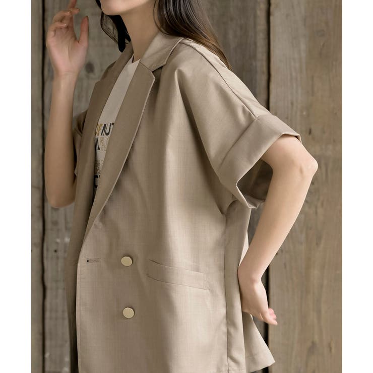 ハーフスリーブテーラードジャケット | rps | 詳細画像17 