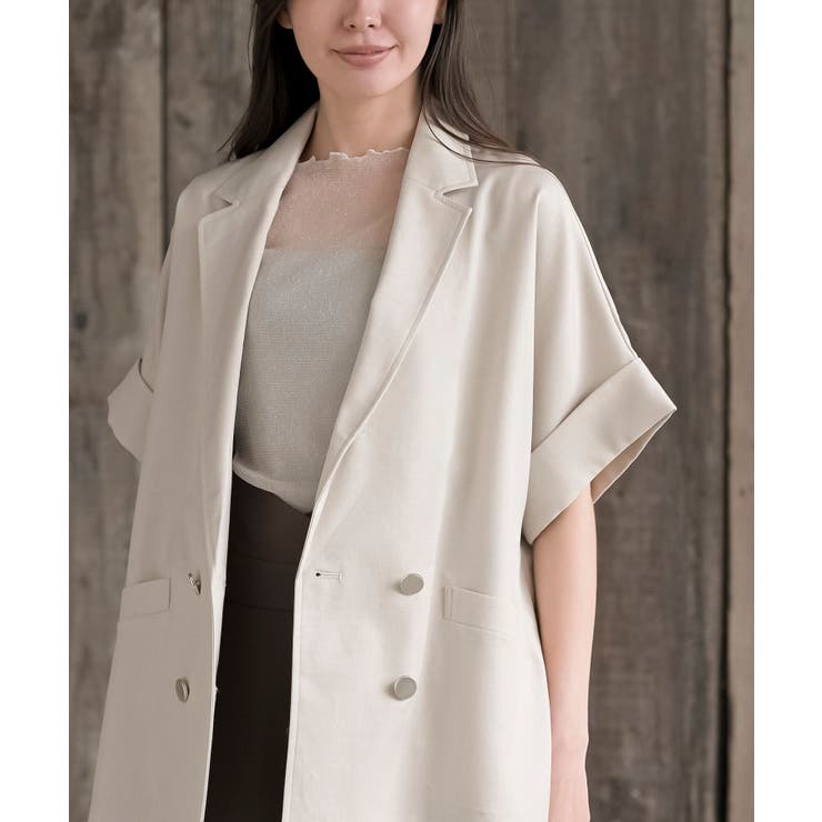 ハーフスリーブテーラードジャケット | rps | 詳細画像22 