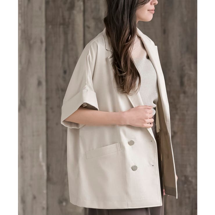 ハーフスリーブテーラードジャケット | rps | 詳細画像23 