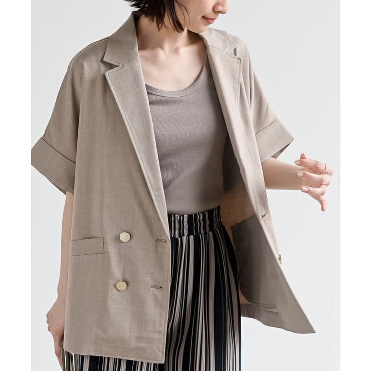 ハーフスリーブテーラードジャケット | rps | 詳細画像30 