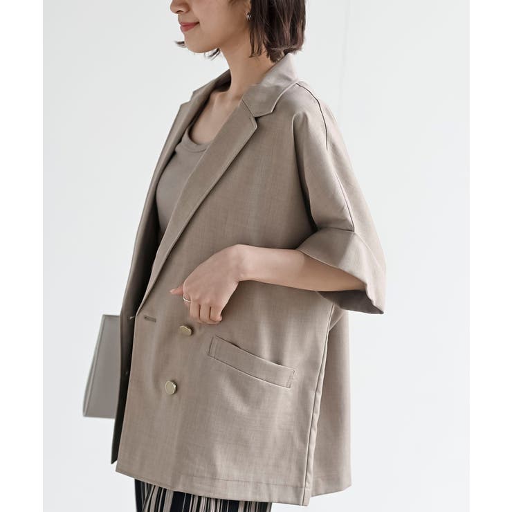 ハーフスリーブテーラードジャケット | rps | 詳細画像31 