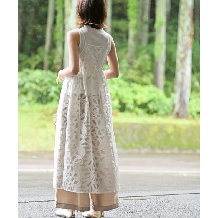 JOURNAL STANDARD relume レースロングジレ　新品 追加2》ノーカラージレ（ジレ）｜JOURNAL STANDARD relume